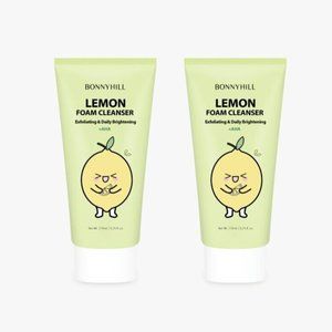 New Lot 2x Korean BONNYHILL Lemon Foam Cleanser +AHA 170ml Claryfing K-Beauty